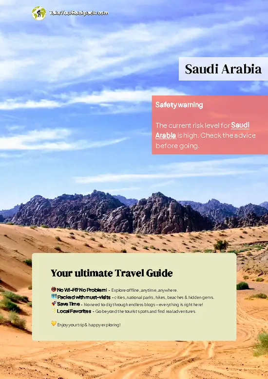 example page 0 from our offline Travel Guide for Saudi Arabia